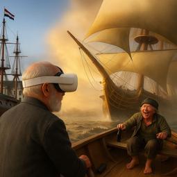 VR in een roeibootje